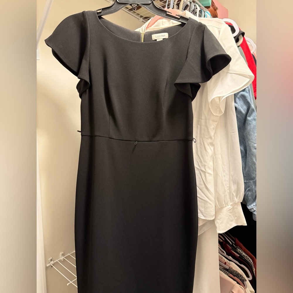 Calvin Klein Black Midi Dress